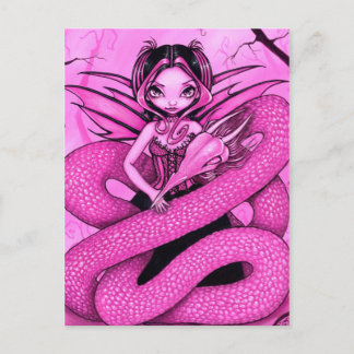 "Pink Dragon Fairy" Postcard