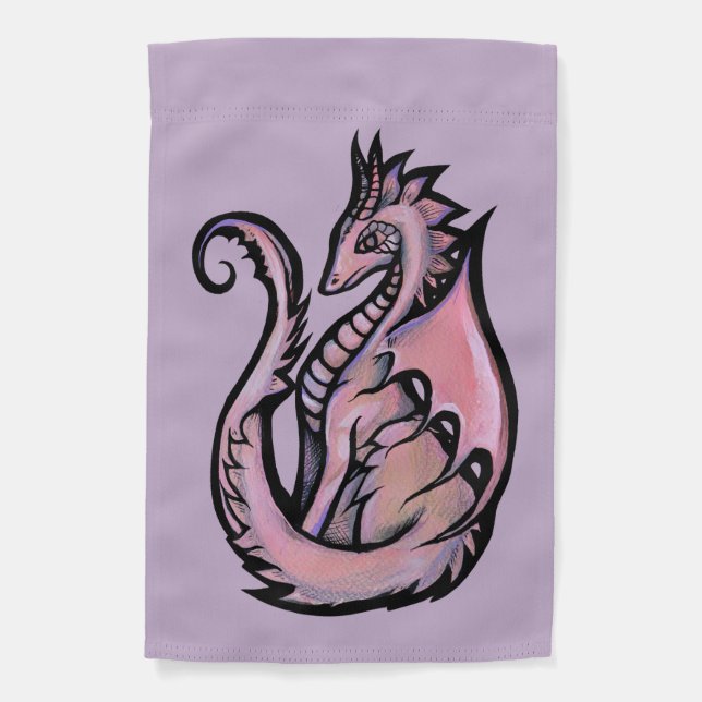 Pink Dragon                                        Garden Flag (Front)