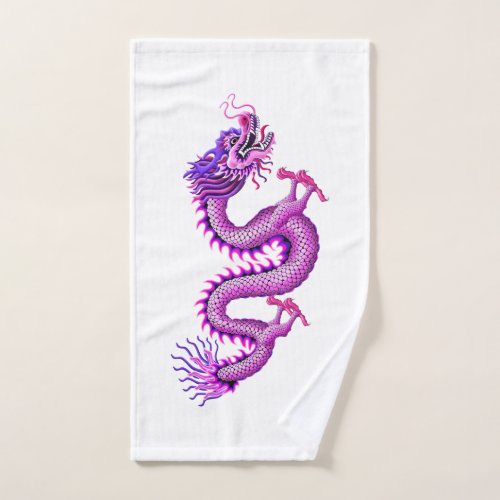 Pink Dragon Hand Towel