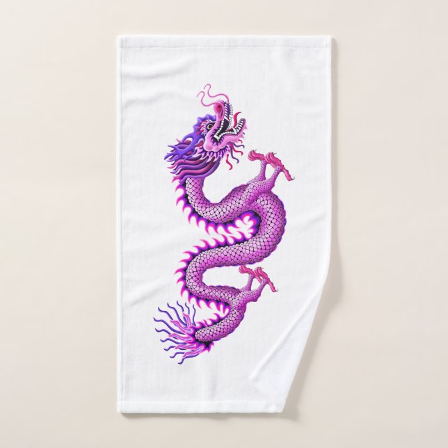 Pink Dragon Hand Towel (Hand Towel)