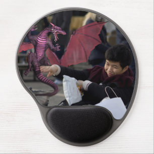 Pink Dragon In Venice Italy Gel Mouse Pad