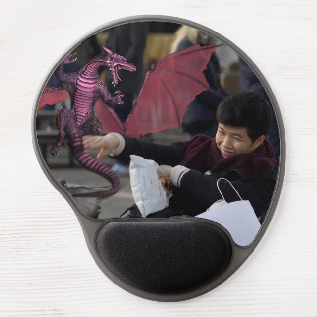 Pink Dragon In Venice Italy Gel Mouse Pad (Front)