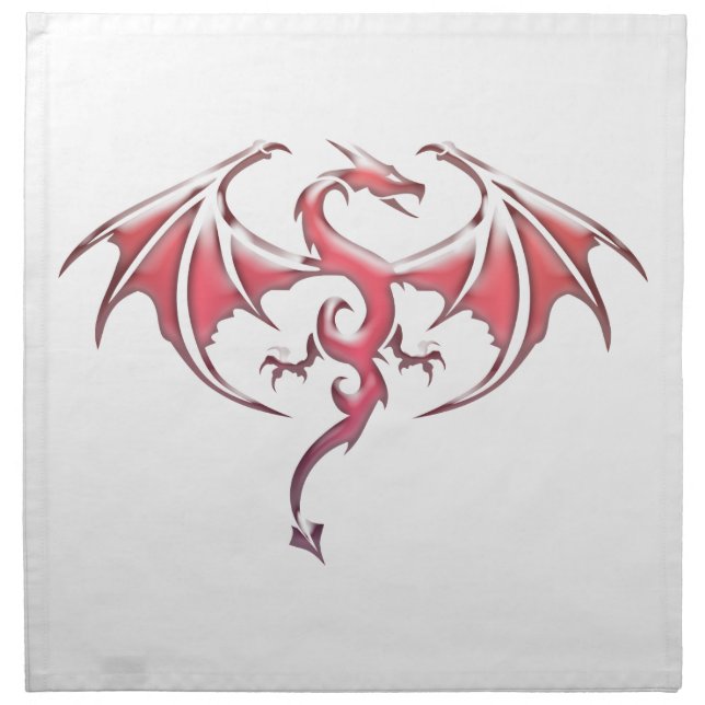 Pink Dragon Mojo Napkins (Front)
