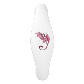 Pink Dragon of Spring Fantasy Art Ceramic Cabinet Pull