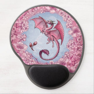 Pink Dragon of Spring Nature Fantasy Art Gel Mouse Pad