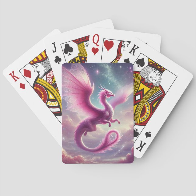 Pink Dragon Poker Cards (Back)