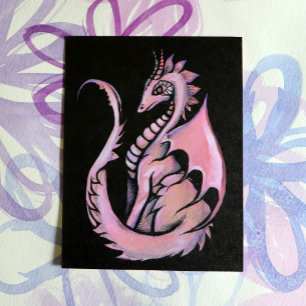 Pink Dragon Postcard