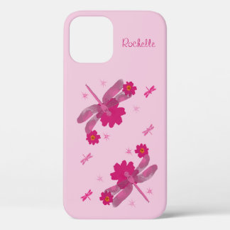 Pink Dragonflies iPhone 12 Pro Case