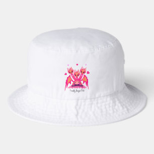 Pink dragons bucket hat