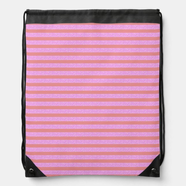 Pink Drawstring Backpack (Front)