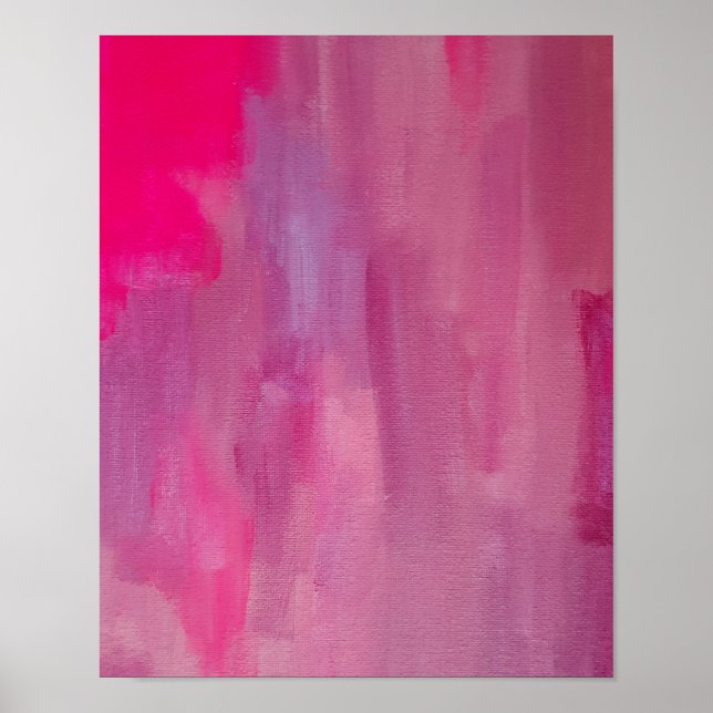 Pink Dream Abstract Art  Poster (Front)