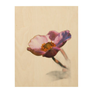 Pink Dream Flowers – Ethereal Fantasy Botanical Wood Wall Art
