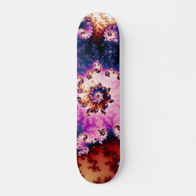 Pink Dream - Fractal Skateboard Deck (Front)