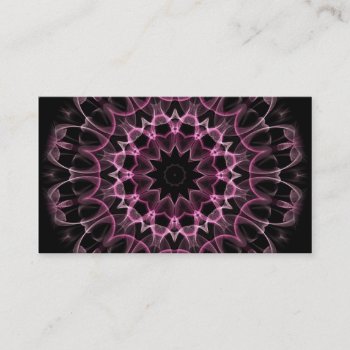 Pink Dream Kaleidoscope Business Card by WavingFlames at Zazzle