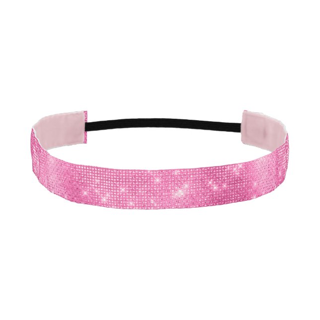 Pink Dream Sparkle Athletic Headband (Front)