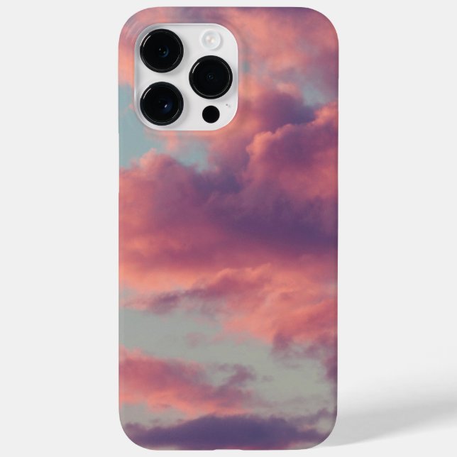 Pink Dreamy Aesthetic Sunset Clouds Case-Mate iPhone Case (Back)