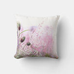 Pink Dreamy Floral Romantic Cushion at Zazzle