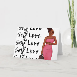 Pink Dress Diva | Self Loves Series Note Card