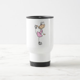 Pink Dress Figure Skater T-shirts and Gifts Travel Mug