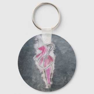 Pink Dress Keychain