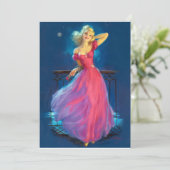 Pink Dress Pin Up (Standing Front)