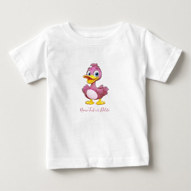 Pink Duck Baby T-Shirt (Front)