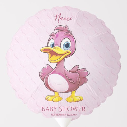 Pink Duck Balloon