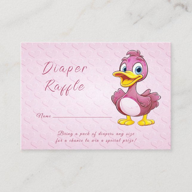 Pink Duck Enclosure Card (Front)