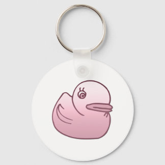 Pink Duck Keychain