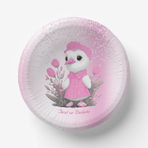 Pink Duck Paper Bowl