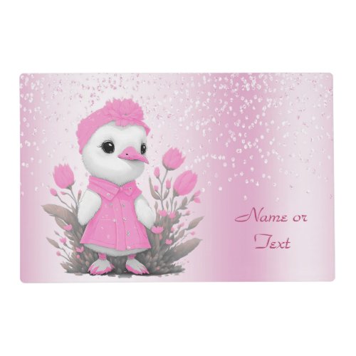 Pink Duck Placemat