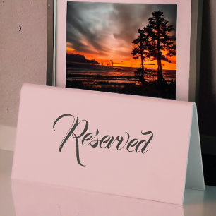 Pink Dusty Table Tent