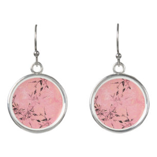 pink earrings