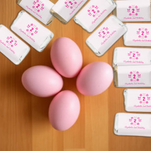 Pink Easter 2nd Birthday Hershey's Miniatures