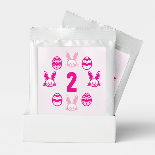 Pink Easter 2nd Birthday Lemonade Drink Mix (Pair)