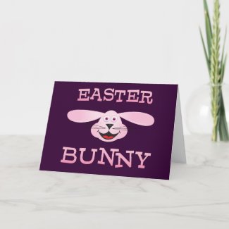 Pink Easter Bunny Cards