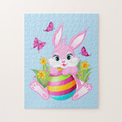 Pink Easter Bunny Puzzle
