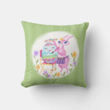 Pink Easter Bunny Rabbit and Egg |