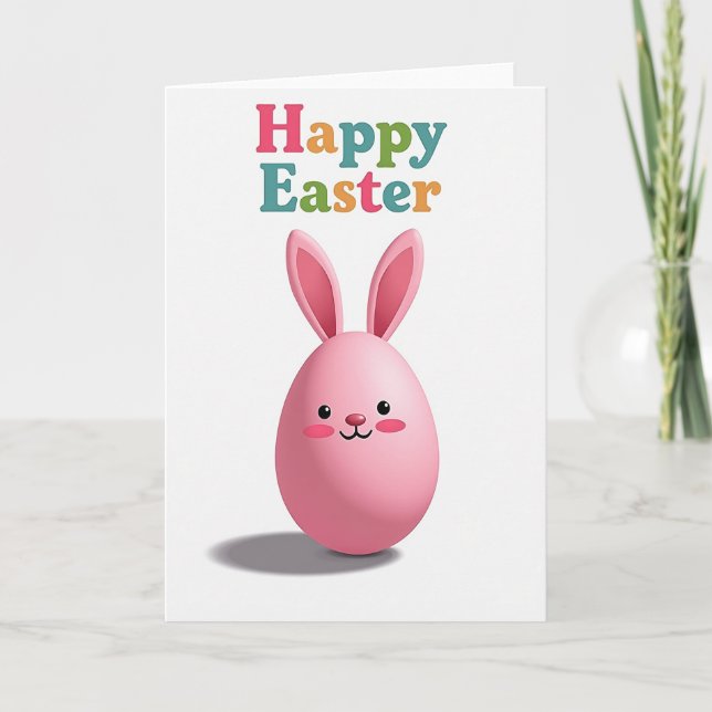 Pink Easter Friend Pattern Card (Front)