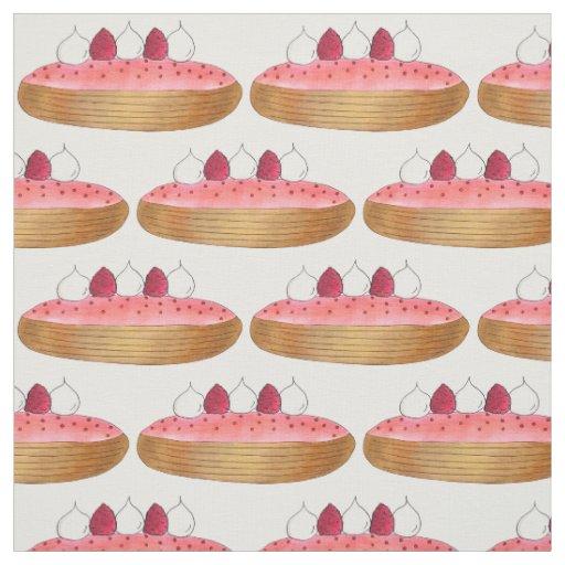 Pink Eclair French Choux Pastry Baking Patisserie Fabric