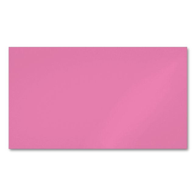 Pink #EF8484, Cadillac Pink Business Card Magnet (Front)
