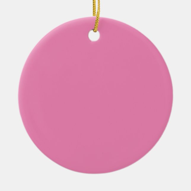 Pink #EF8484, Cadillac Pink Ceramic Ornament (Front)