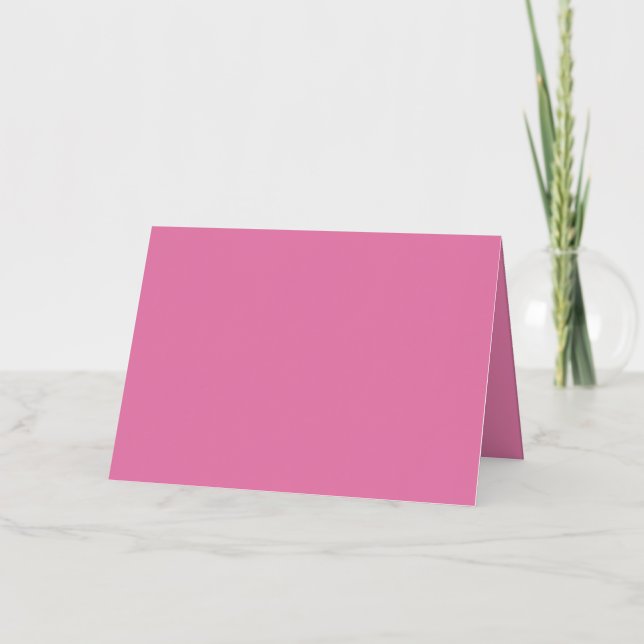 Pink #EF8484, Cadillac Pink Foil Greeting Card (Front)