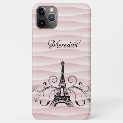 Pink Eiffel Tower Flourish Case_Mate iPhone Case