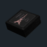 Pink Eiffel Tower Jewelry Gift Box<br><div class="desc">The design is from original art.</div>