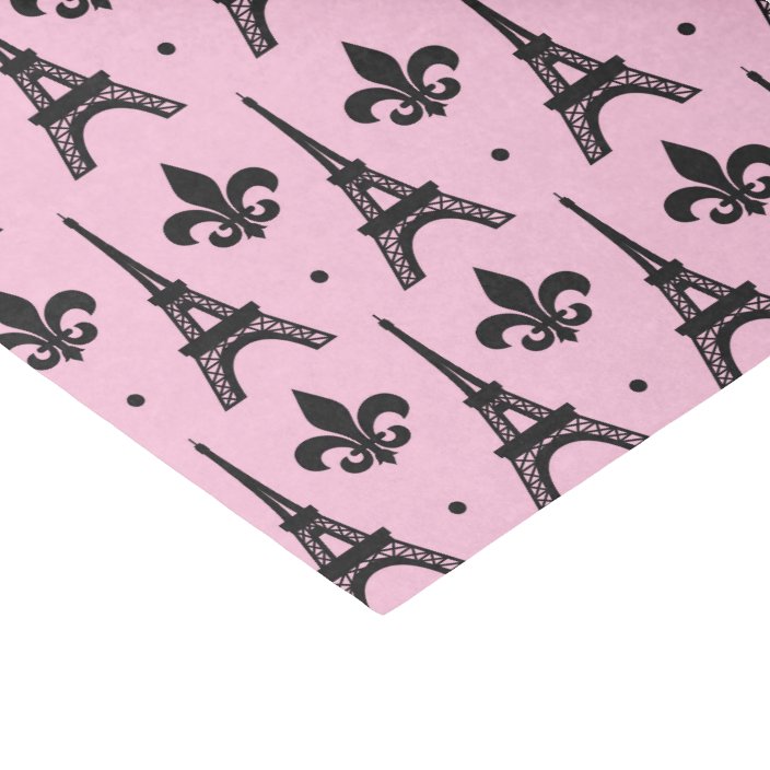 Pink Eiffel tower paris pattern party tissue Tissue Paper
