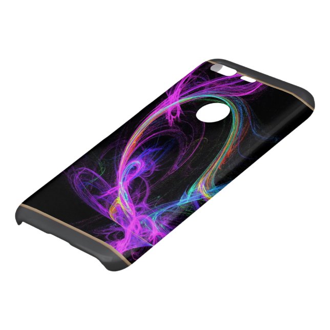 Pink Electric Fractal Uncommon Google Pixel Case (Bottom)