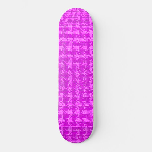 Pink Electronica Skateboard (Front)