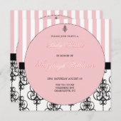 Pink Elegance Baby Shower Invitation (Front/Back)
