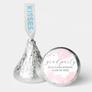 pink Elegance Graduation Party Invitation Hershey®'s Kisses®